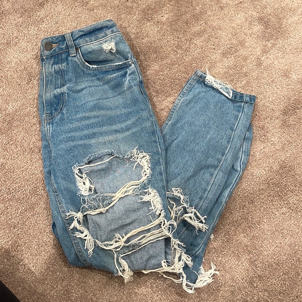 Womens ripped jeans
